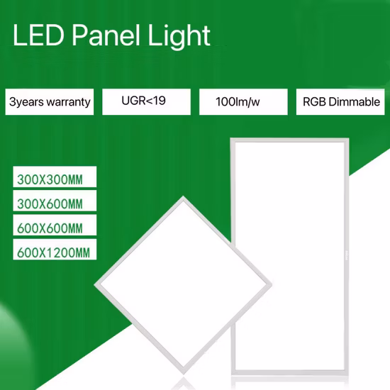 600*600 대형 LED 천장 조명 스마트 Tuya RGB 조광 가능 통 패널 조명